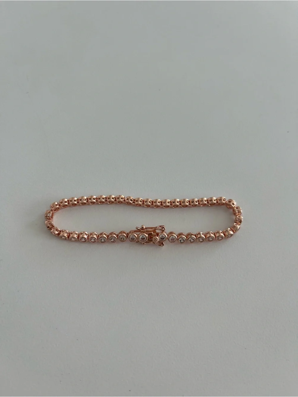 Nashelle Rose Gold Bezel Tennis Bracelet - Women Jewelry